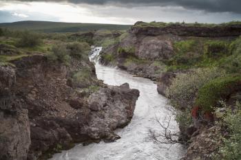 Hvita is a glacier river in Arnessysla in South Iceland. It is one of the most popular rivers in Iceland for rafting, good salmon fishing