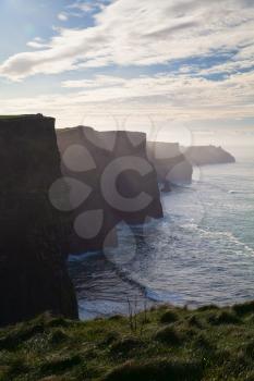 Cliffs of Moher at sunset, Ireland, UK