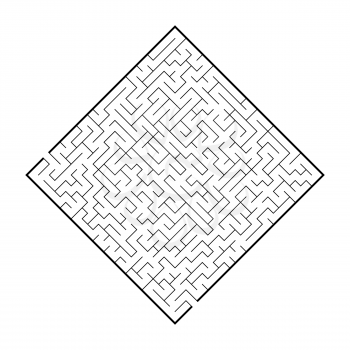 Abstact labyrinth. Educational game for kids. Puzzle for children. Maze conundrum. Find the right path. Vector illustration.