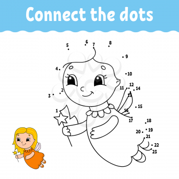 Dot to dot. Draw a line. Handwriting practice. Learning numbers for kids. Education developing worksheet. Activity page. Game for toddler and preschoolers. Isolated vector illustration. Cartoon style.