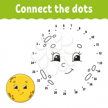 Dot to dot. Draw a line. Handwriting practice. Learning numbers for kids. Education developing worksheet. Activity page. Game for toddler and preschoolers. Isolated vector illustration. Cartoon style