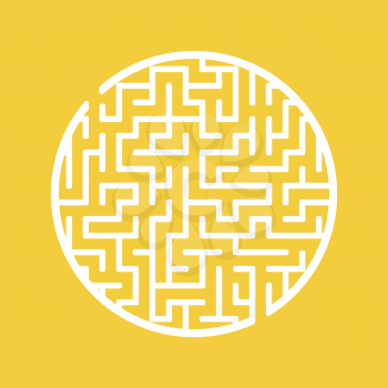 Abstract labyrinth. Game for kids. Puzzle for children. Maze conundrum. Vector illustration
