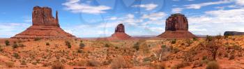 Mitten in Monument Valley in Arizona, United States