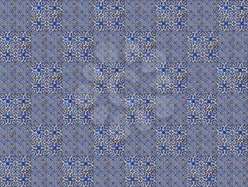 Photographe of traditional portuguese tiles in blue
