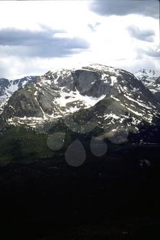 Panoramic View of Snowcapped Mountains