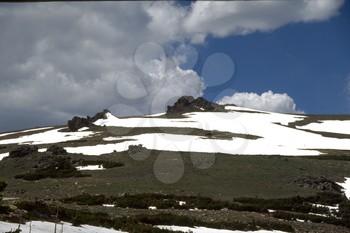 Snow on Mountainside