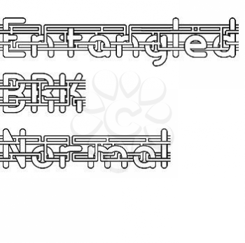 Interlocked Font