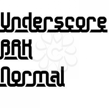 Underscore Font