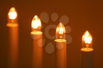 Royalty Free Photo of Artificial Candles