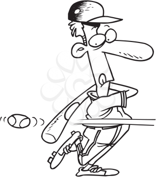Royalty Free Clipart Image of a Batter