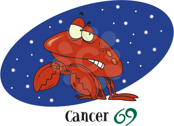 Royalty Free Clipart Image of Cancer