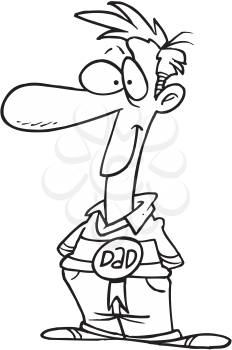Royalty Free Clipart Image of a Dad