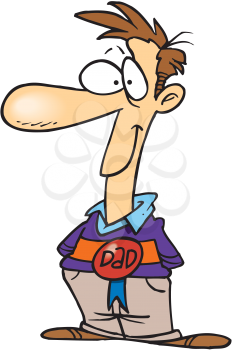 Royalty Free Clipart Image of a Dad