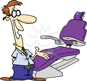 Royalty Free Clipart Image of a Dentist