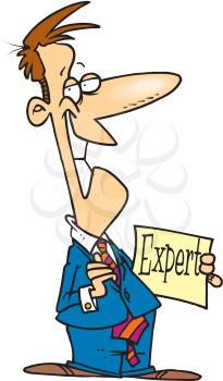 Royalty Free Clipart Image of an Expert