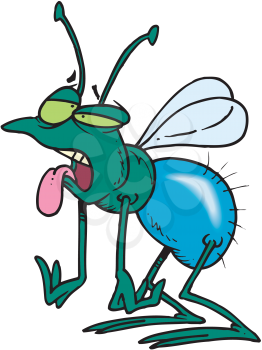 Royalty Free Clipart Image of a Fly