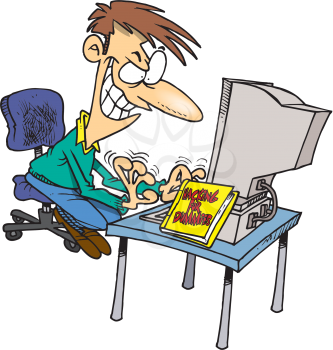 Royalty Free Clipart Image of a Hacker