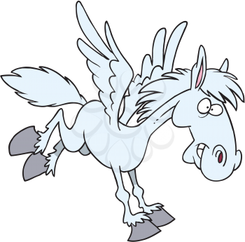 Royalty Free Clipart Image of Pegasus