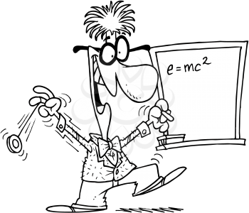 Royalty Free Clipart Image of a Professor