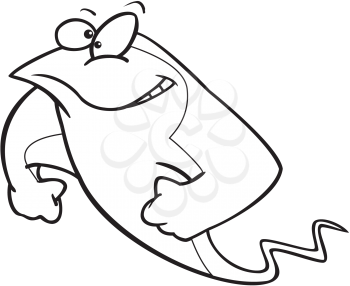 Royalty Free Clipart Image of a Stingray