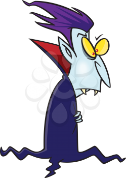 Royalty Free Clipart Image of a Vampire Dude