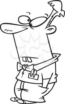 Royalty Free Clipart Image of a Geek