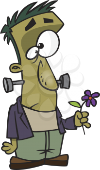 Royalty Free Clipart Image of a Frankenstein