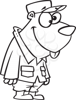 Royalty Free Clipart Image of a Gopher