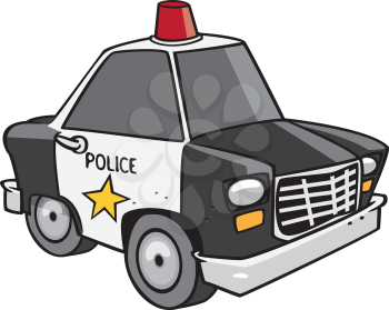 Royalty Free Clipart Image of a Patrol Car