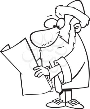 Royalty Free Clipart Image of a Man Reading