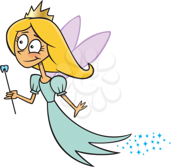 Royalty Free Clipart Image of the Tooth Fairy