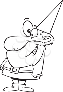 Royalty Free Clipart Image of a Gnome