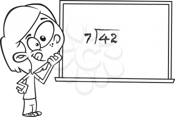 Royalty Free Clipart Image of a Mathematician