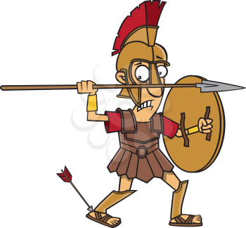 Royalty Free Clipart Image of Achilles