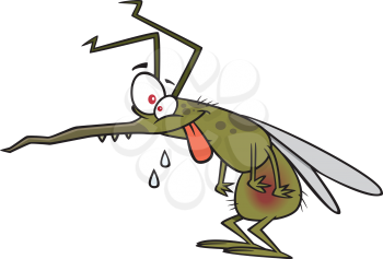 Royalty Free Clipart Image of a Mosquito
