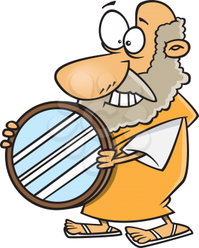 Royalty Free Clipart Image of Archimedes