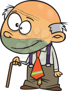Royalty Free Clipart Image of a Senior