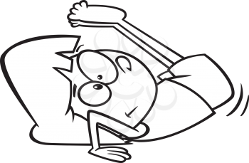 Royalty Free Clipart Image of a Child Doing a Backroll