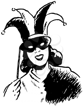 Royalty Free Clipart Image of a Mardi Gras