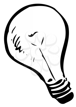 Royalty Free Clipart Image of a Lightbulb