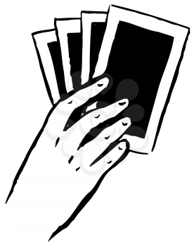 Royalty Free Clipart Image of Cards