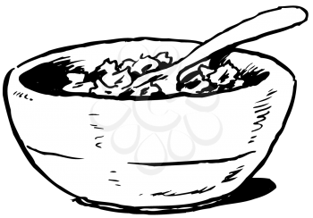 Royalty Free Clipart Image of Cereal