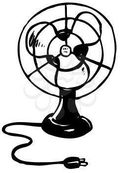 Royalty Free Clipart Image an Electric Fan