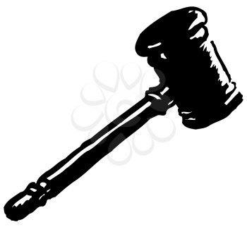 Royalty Free Clipart Image of Gavel