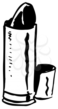 Royalty Free Clipart Image of a Lipstick