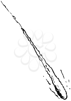 Royalty Free Clipart Image of a Meteor