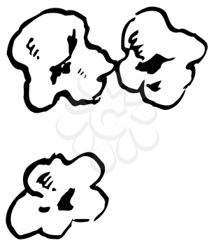 Royalty Free Clipart Image of Popcorn