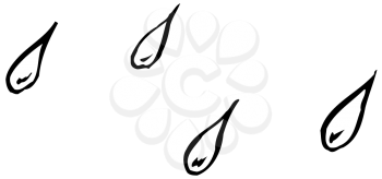 Royalty Free Clipart Image of Raindrop