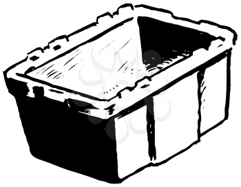 Royalty Free Clipart Image of a Recycling Bin