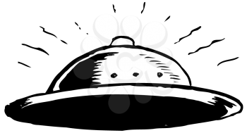 Royalty Free Clipart Image of a Saucer